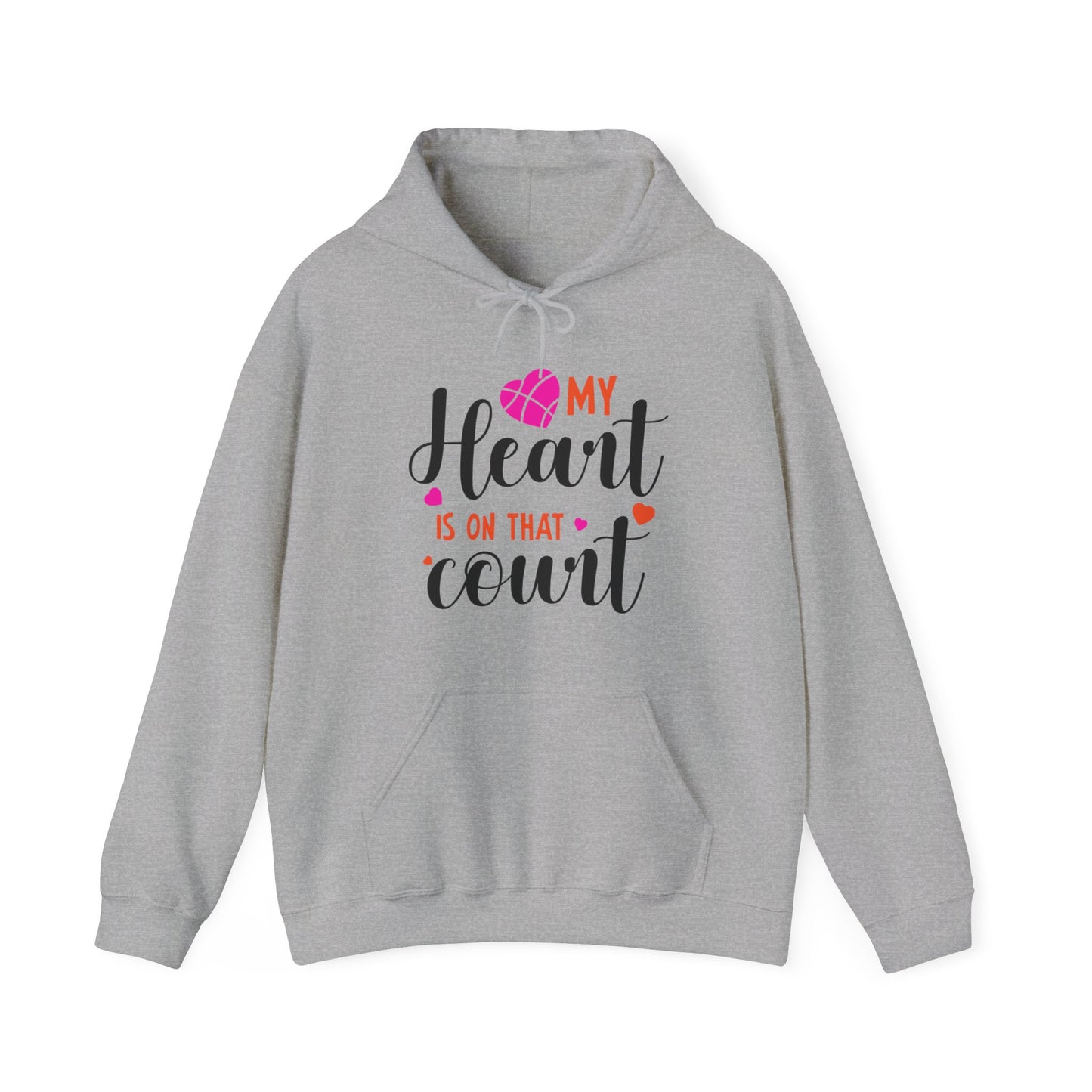 "MyHeart Is on that Court" Hooded Sweatshirt