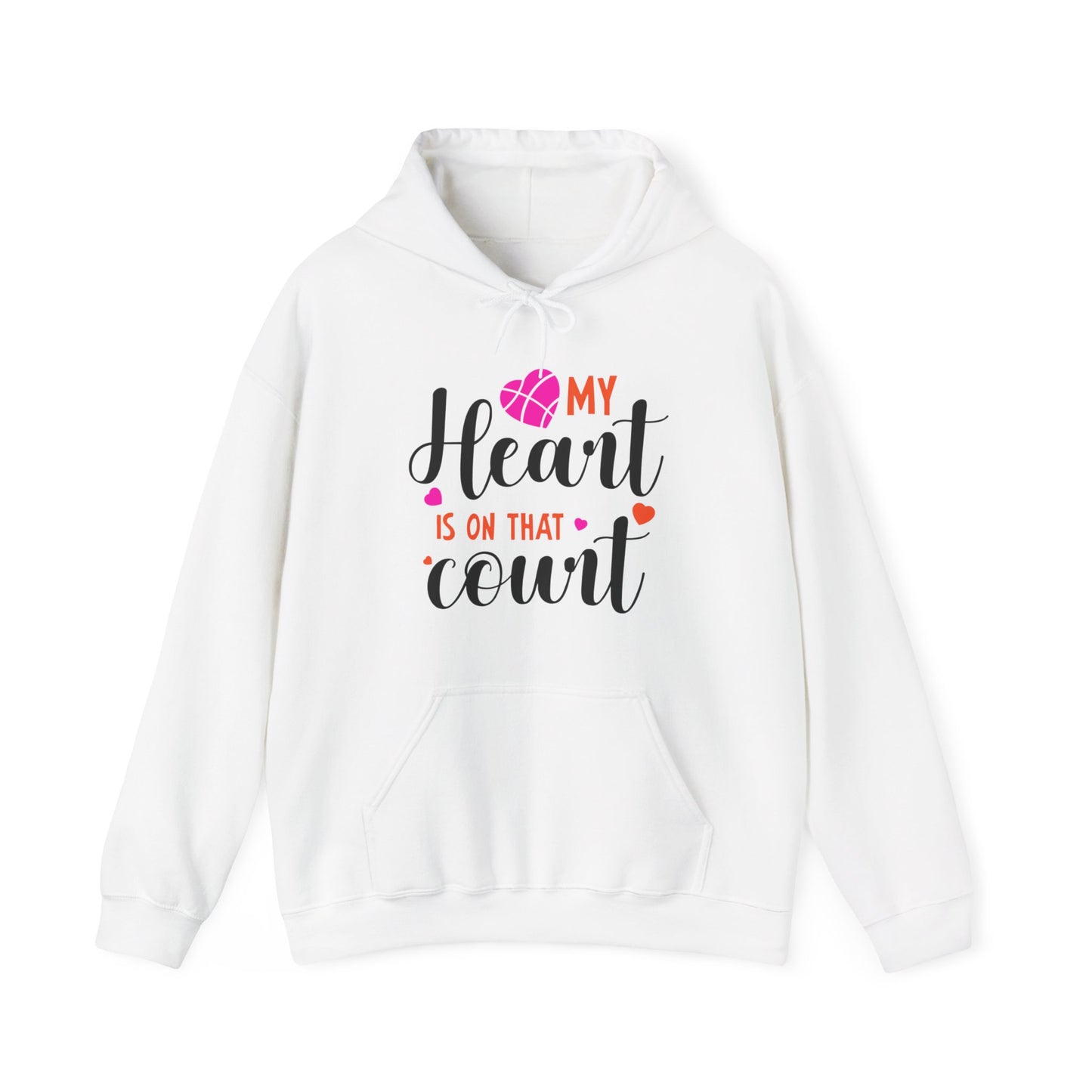 "MyHeart Is on that Court" Hooded Sweatshirt